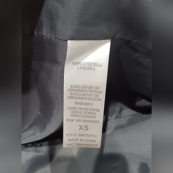 Democracy Size XSmall Gray Cinch Waist Cargo Pockets Accent Back Vest Lined - Picture 10 of 12